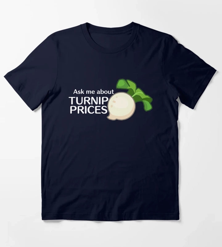 Ask Me About Turnip Prices T-Shirt Navy