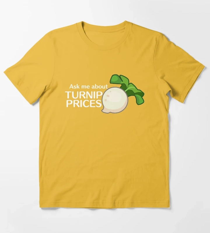 Ask Me About Turnip Prices T-Shirt Yellow