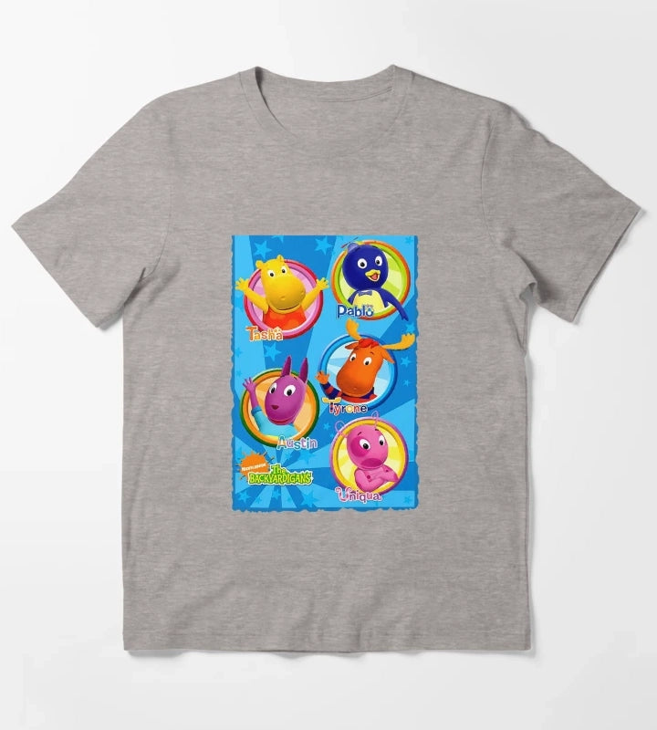 Attraction Amazing Adventures Interesting Backyardigans 16 Gifts Music Fans T-Shirt Heather Grey