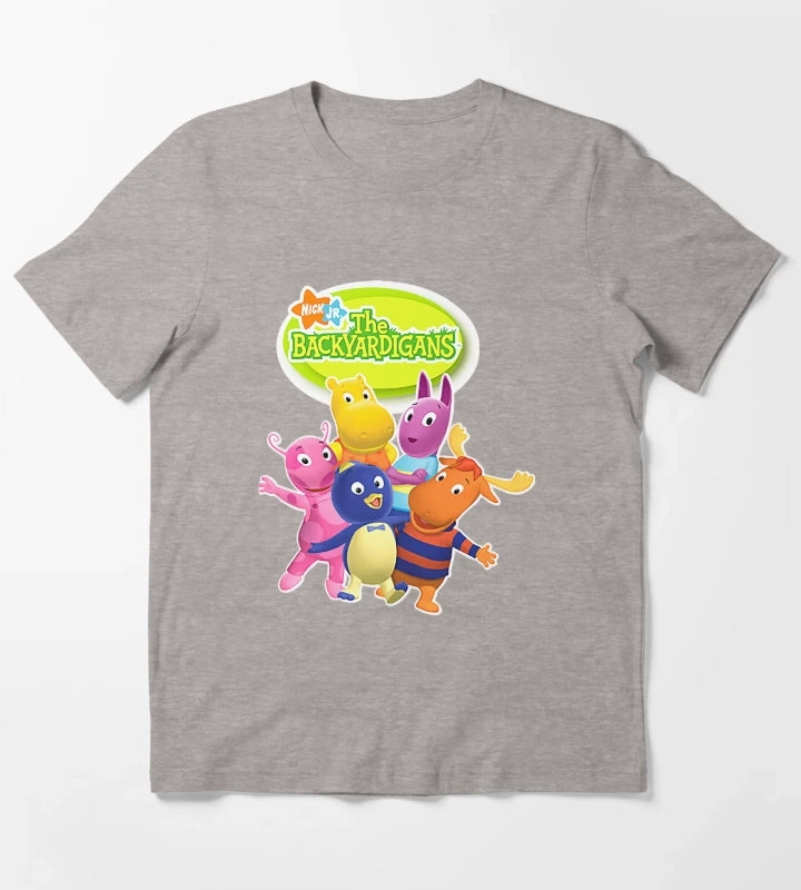 Attraction Amazing Adventures Interesting Backyardigans CartoonMusic Fans T-Shirt Heather Grey