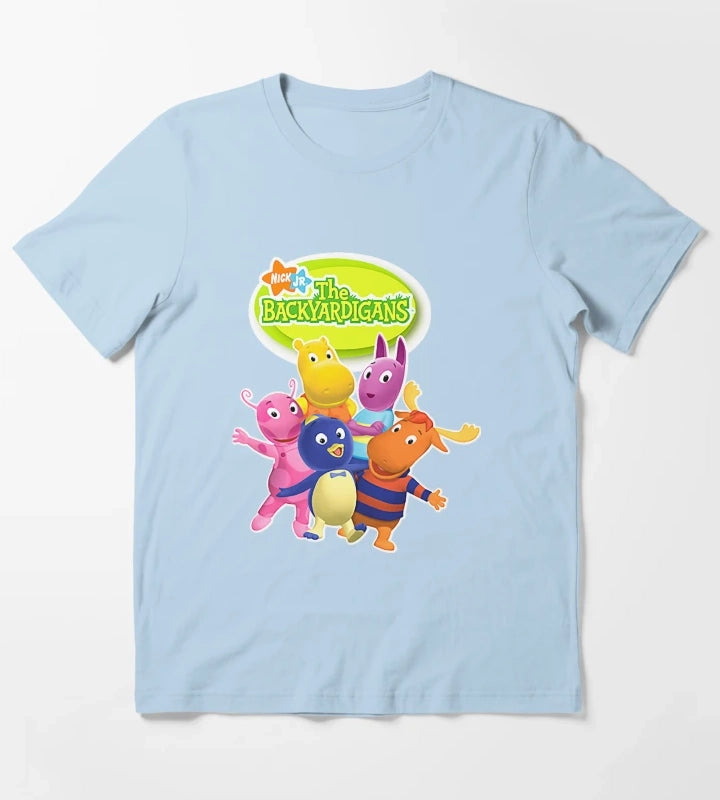 Attraction Amazing Adventures Interesting Backyardigans CartoonMusic Fans T-Shirt Sky Blue