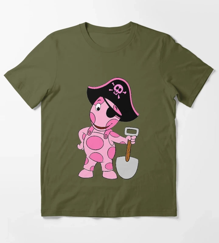 Attraction Amazing Adventures Interesting Backyardigans Pirates Classic Fans T-Shirt Olive Green