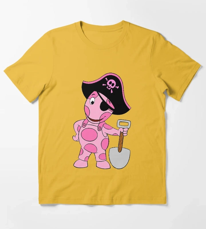 Attraction Amazing Adventures Interesting Backyardigans Pirates Classic Fans T-Shirt Yellow