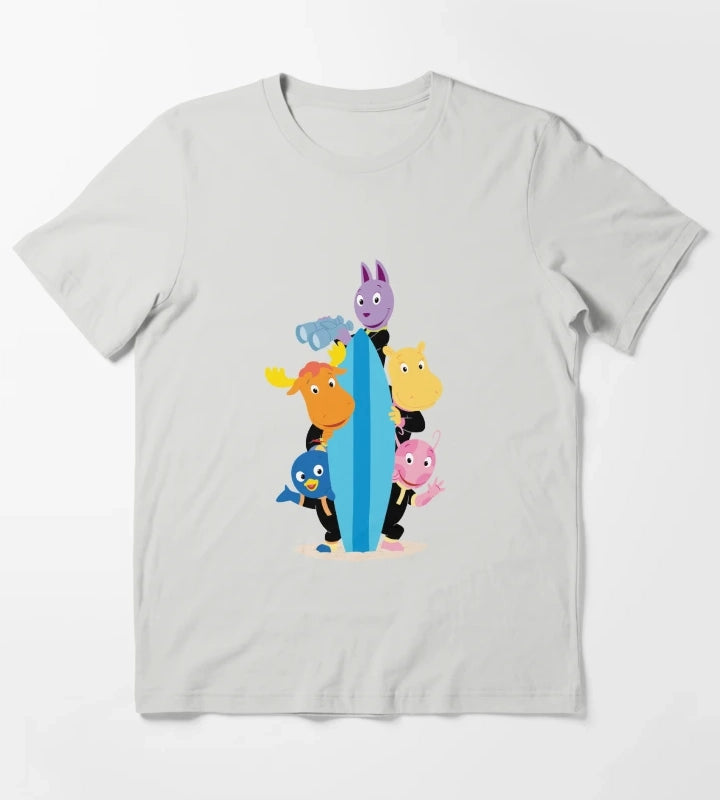 Attraction Amazing Adventures Interesting The Backyardigans Cool T-Shirt Light Grey