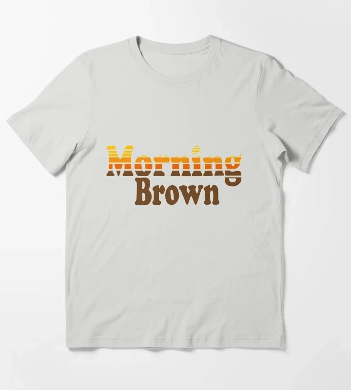 Aunty Donna funny morning brown T-Shirt Light Grey