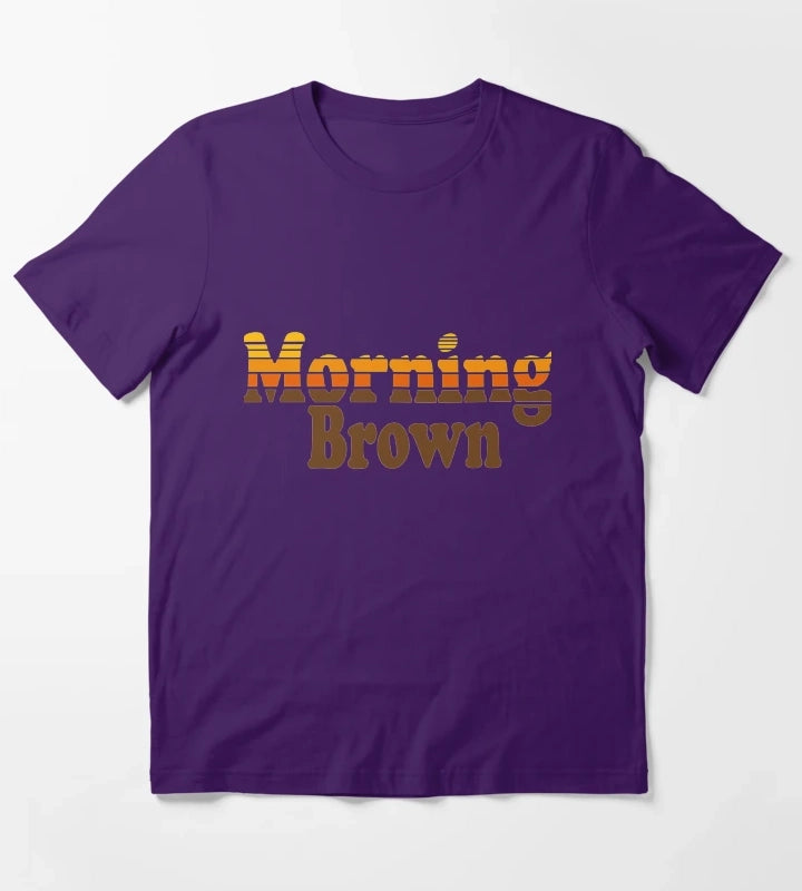 Aunty Donna funny morning brown T-Shirt Purple
