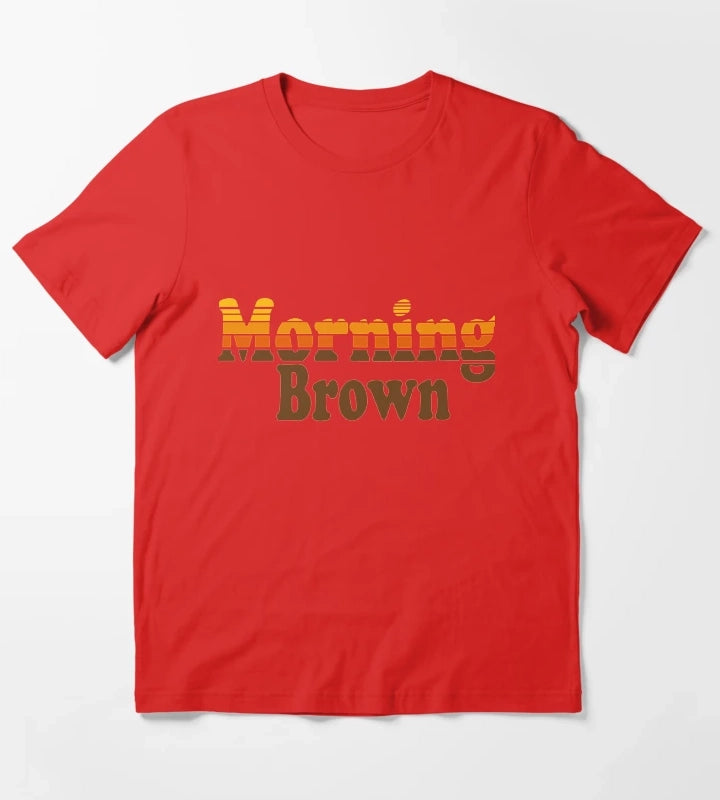 Aunty Donna funny morning brown T-Shirt Red