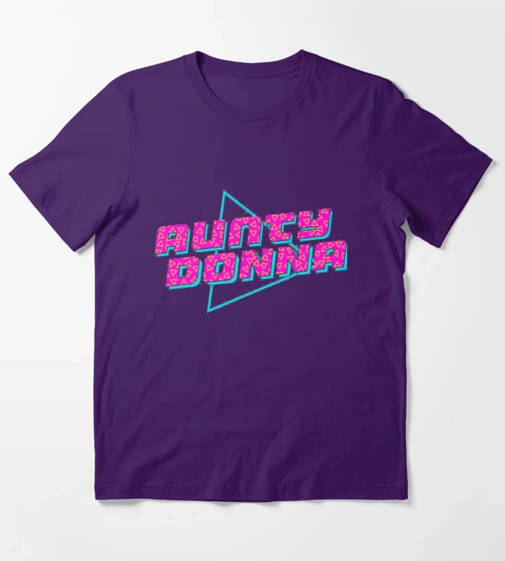 Aunty Donna logo T-Shirt Purple