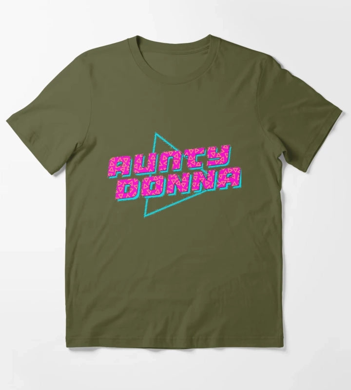 Aunty Donna logo T-Shirt Olive Green