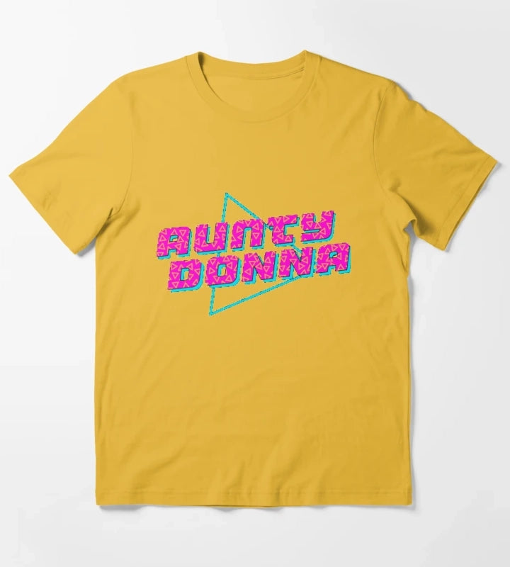 Aunty Donna logo T-Shirt Yellow