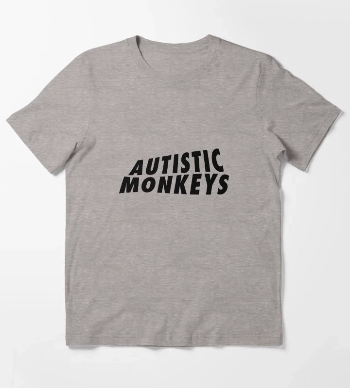 Autistic Monkeys T-Shirt Heather Grey