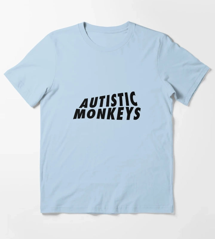 Autistic Monkeys T-Shirt Sky Blue