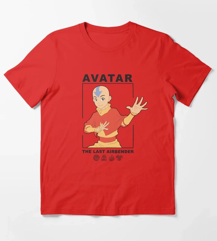 Avatar The Last Airbender Aang Box Up T-Shirt Red