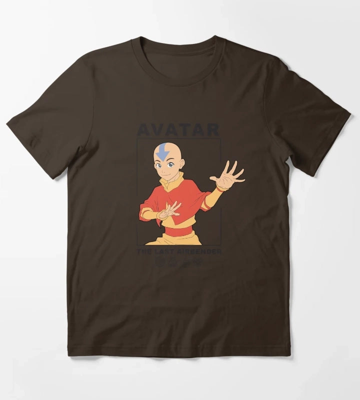 Avatar The Last Airbender Aang Box Up T-Shirt Brown