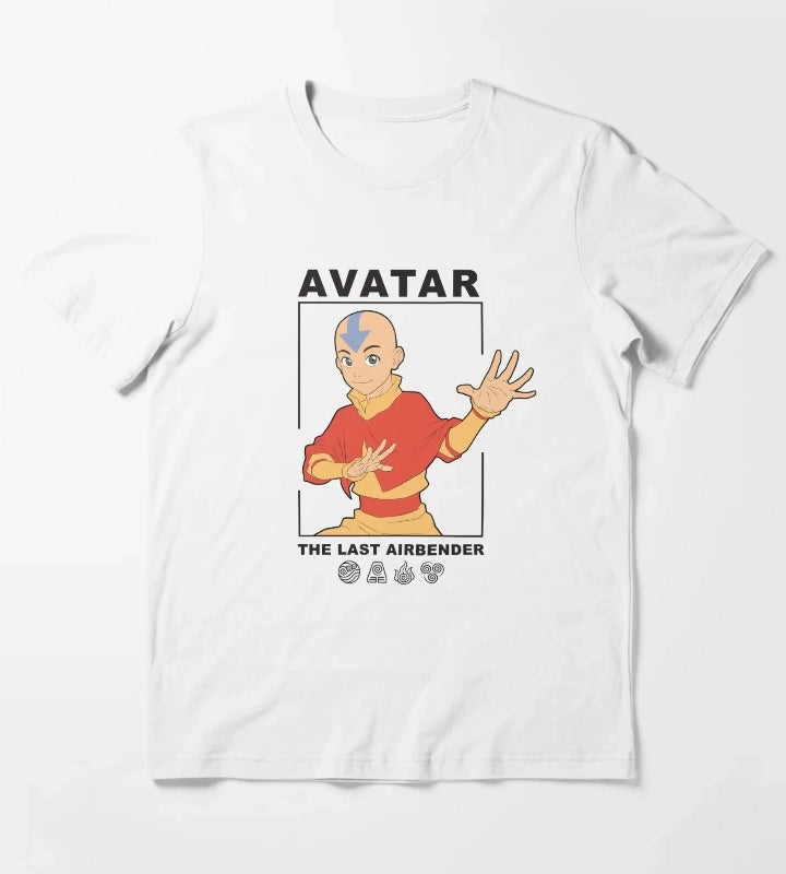 Avatar The Last Airbender Aang Box Up T-Shirt White
