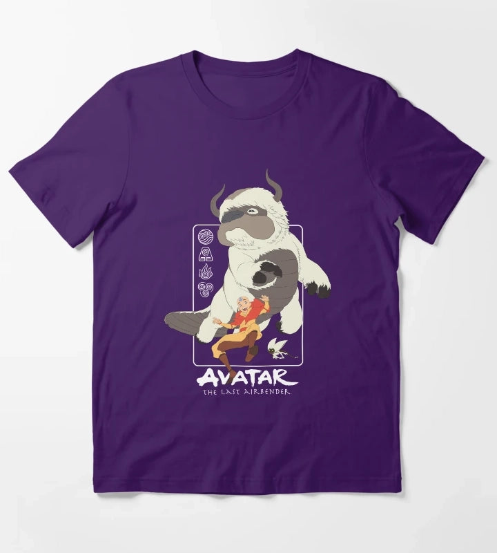 Avatar The Last Airbender Air Nomad Friends Group Shot T-Shirt Purple
