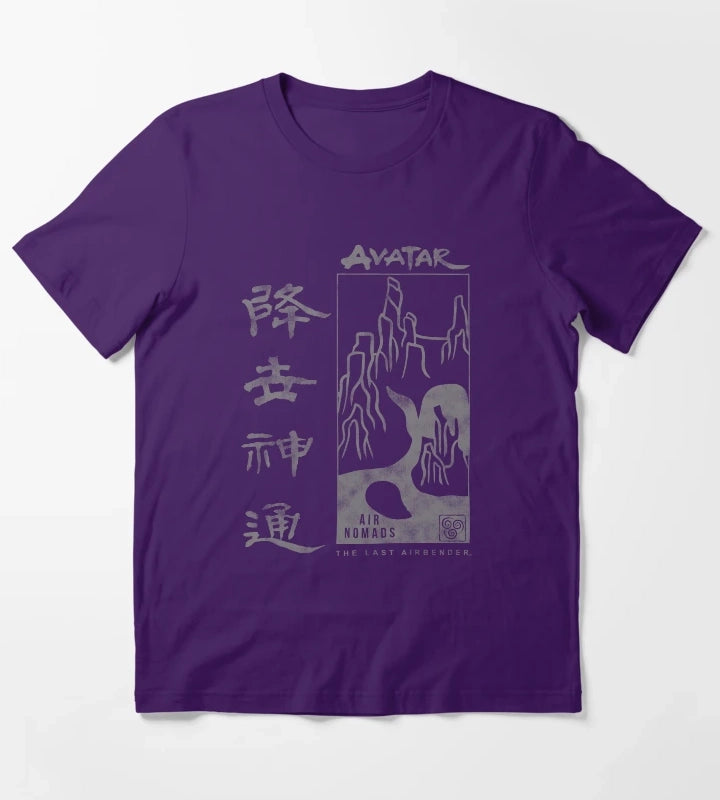 Avatar The Last Airbender Air Nomads Poster T-Shirt Purple