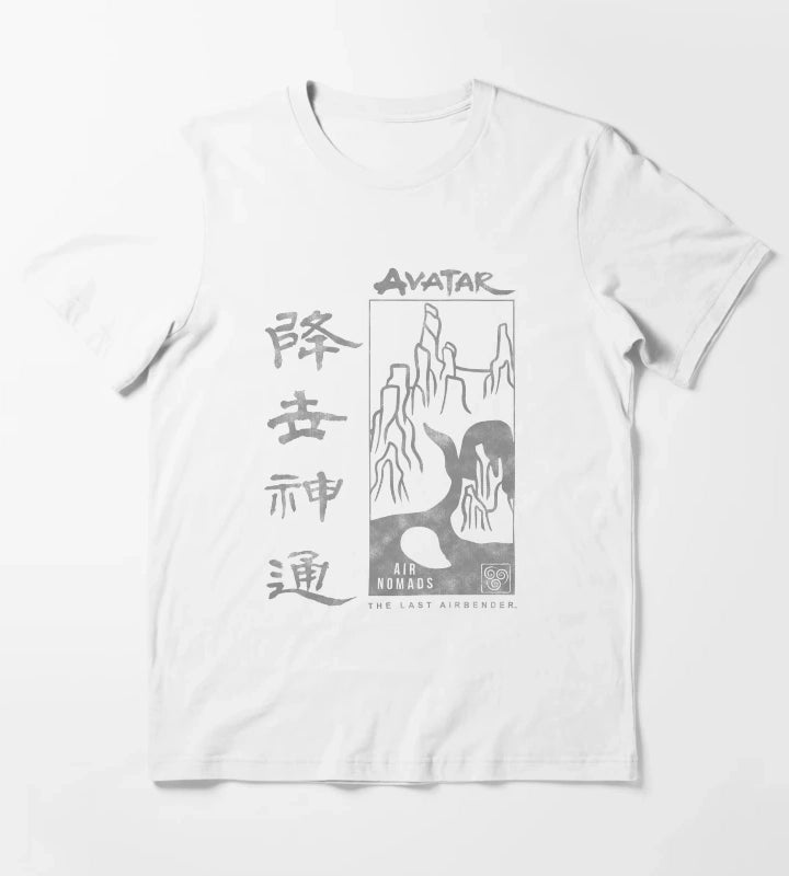 Avatar The Last Airbender Air Nomads Poster T-Shirt White