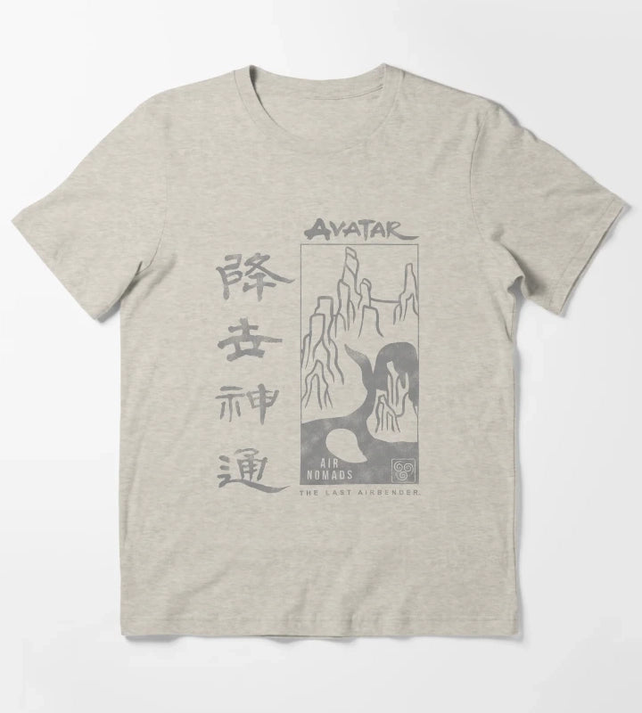 Avatar The Last Airbender Air Nomads Poster T-Shirt Cream