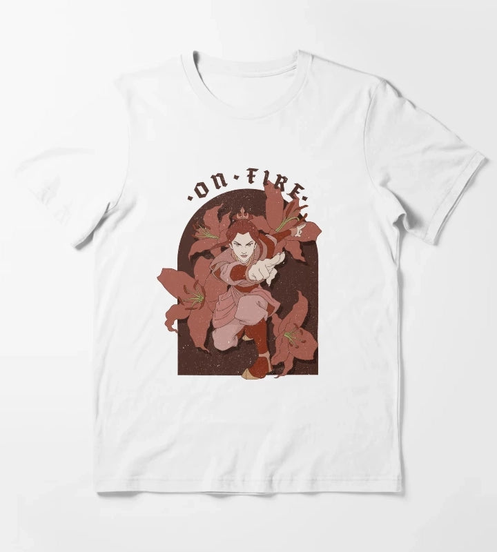Avatar The Last Airbender Azula On Fire T-Shirt White