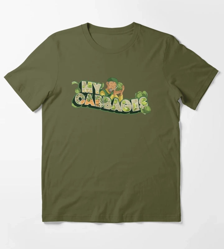 Avatar The Last Airbender Cabbage Merchant My Cabbages T-Shirt Olive Green