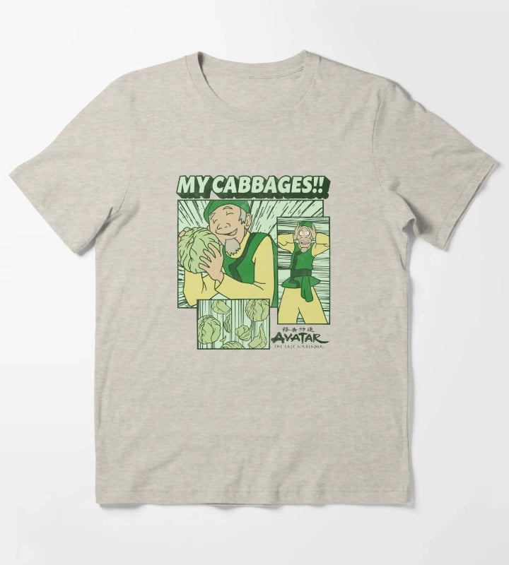 Avatar The Last Airbender Cabbage Merchant Panels T-Shirt Cream