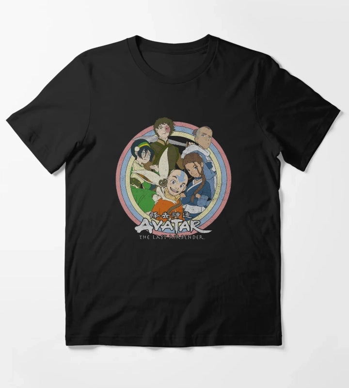Avatar The Last Airbender Classic Group Portrait Circle T-Shirt