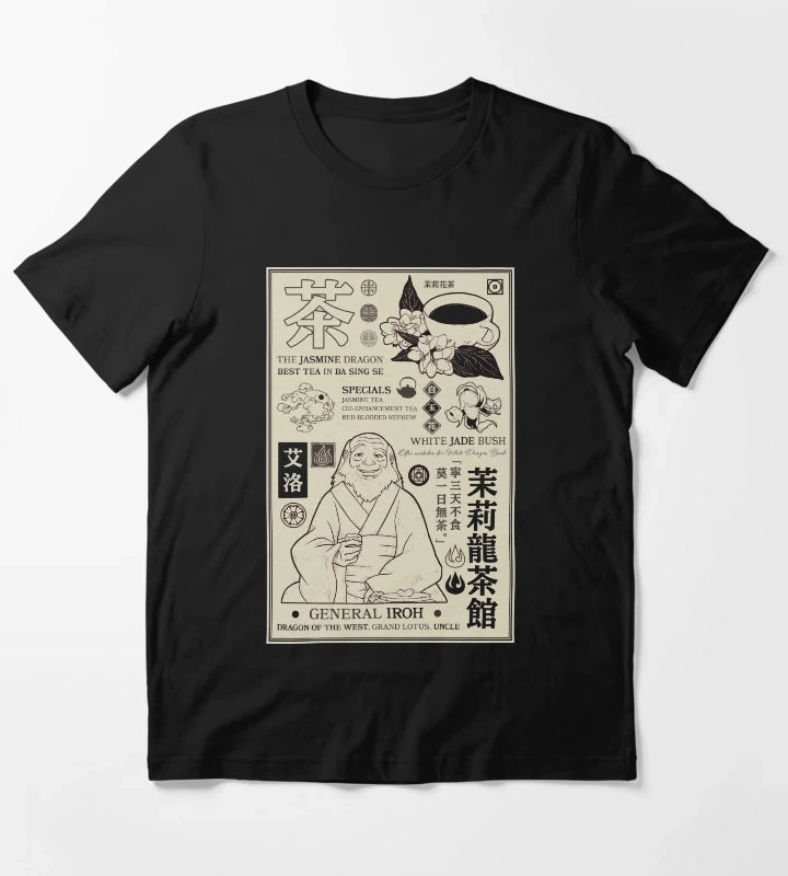 Avatar The Last Airbender General Iroh Info Poster T-Shirt