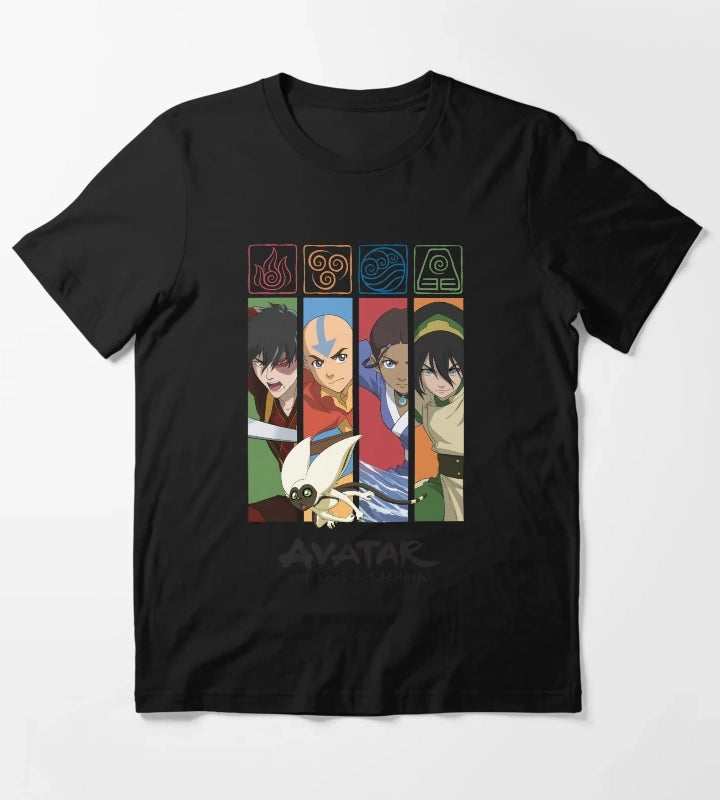 Avatar The Last Airbender Group Character Panels T-Shirt