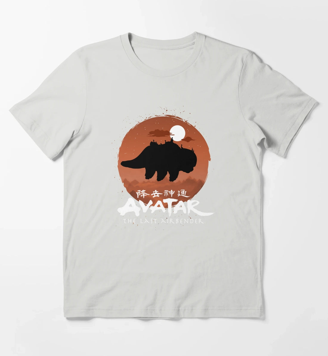 Avatar The Last Airbender Halloween Team Avatar Poster T-Shirt Light Grey