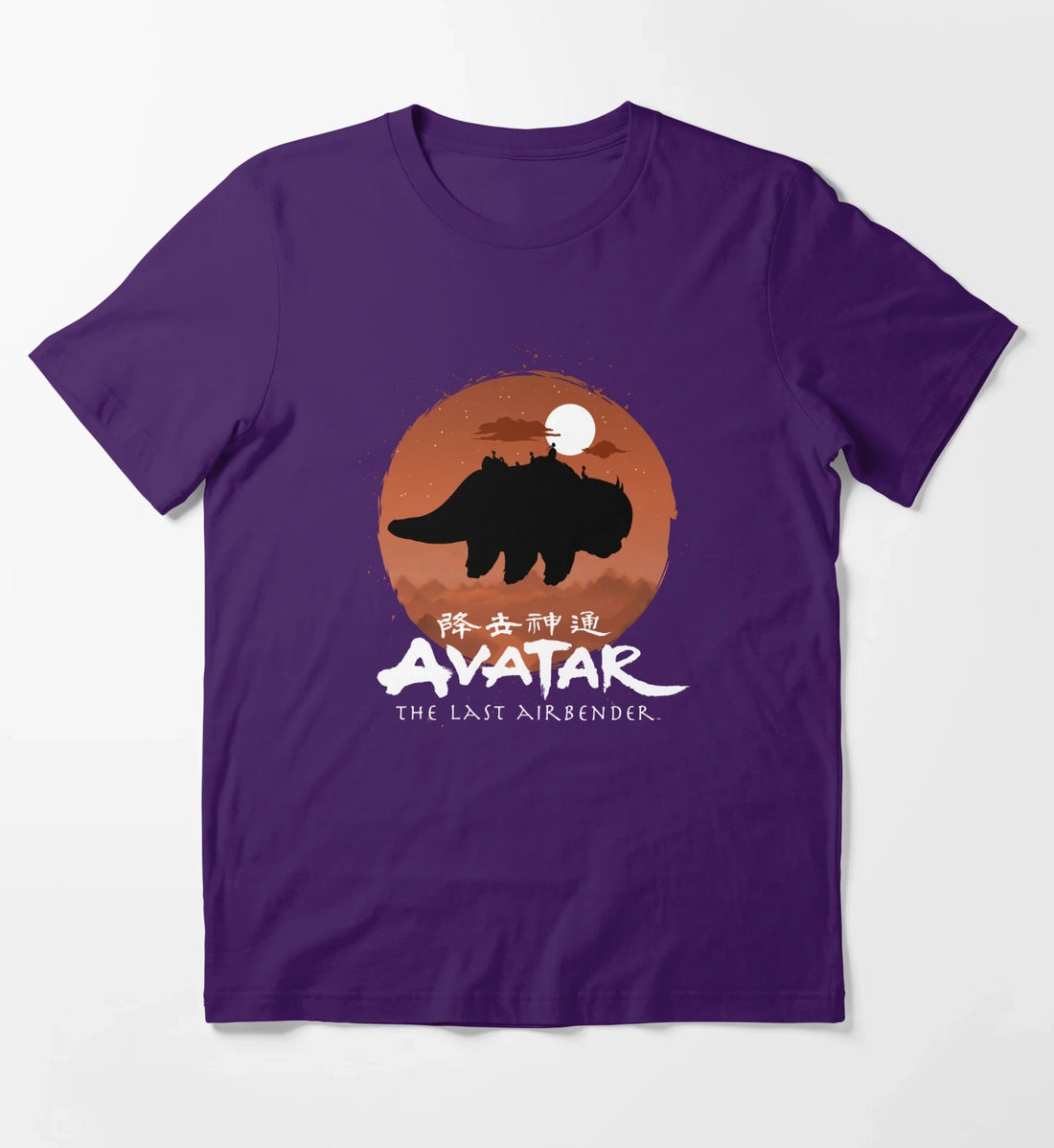Avatar The Last Airbender Halloween Team Avatar Poster T-Shirt Purple
