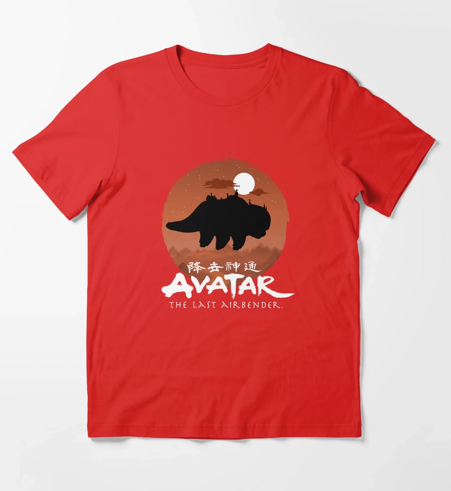 Avatar The Last Airbender Halloween Team Avatar Poster T-Shirt Red