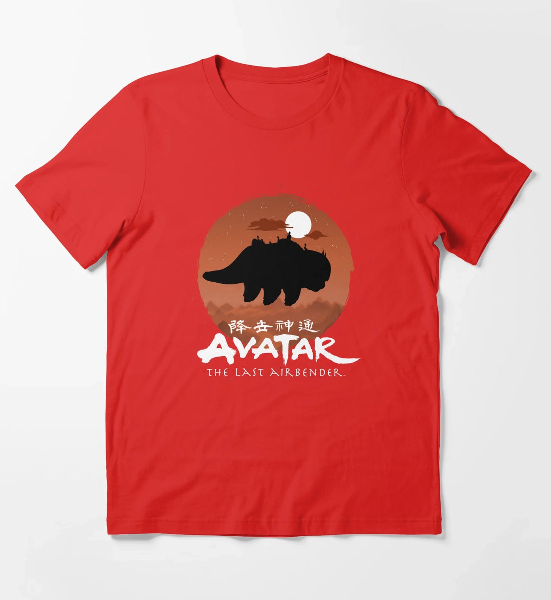 Avatar The Last Airbender Halloween Team Avatar Poster T-Shirt Red