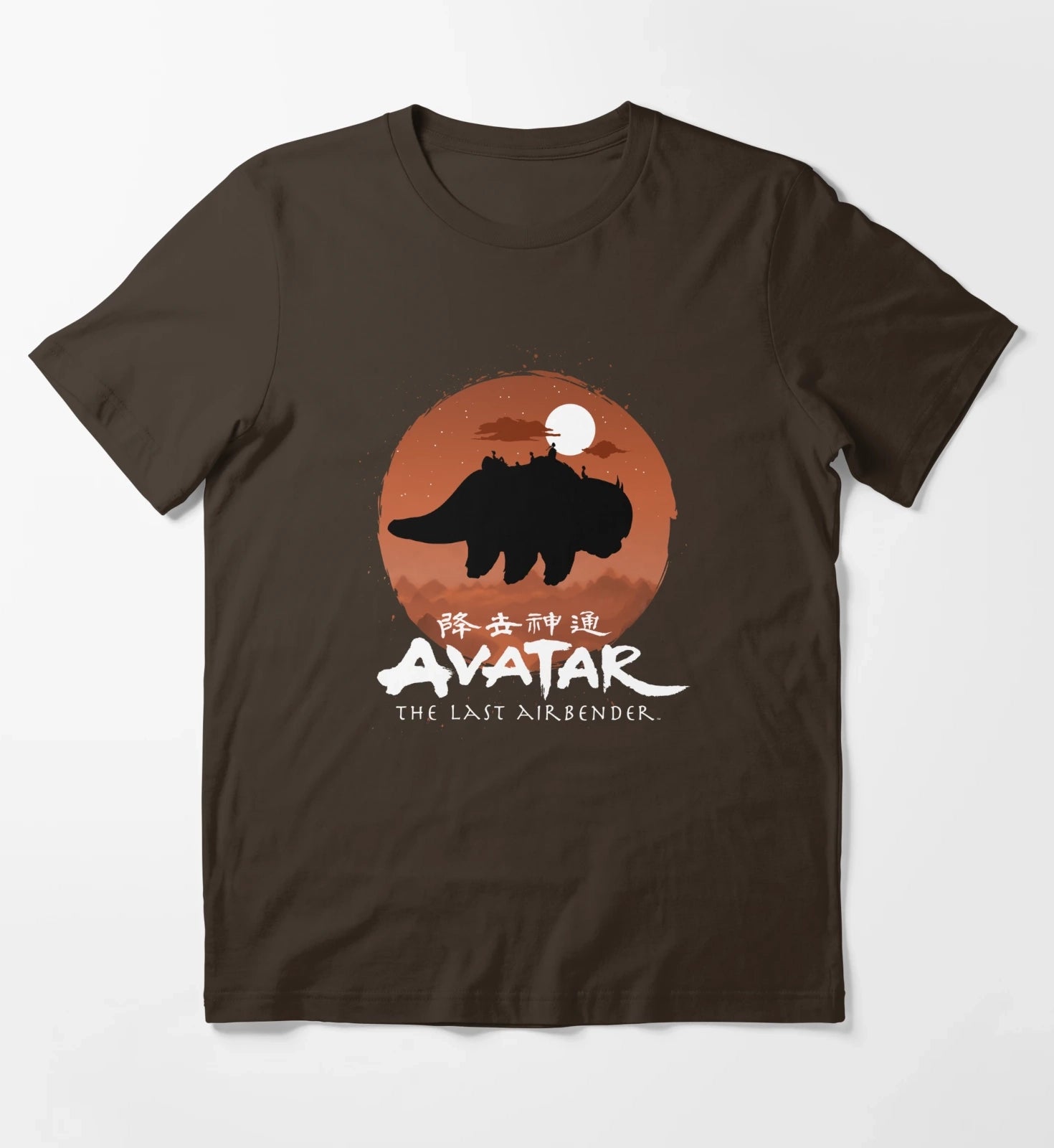 Avatar The Last Airbender Halloween Team Avatar Poster T-Shirt Brown