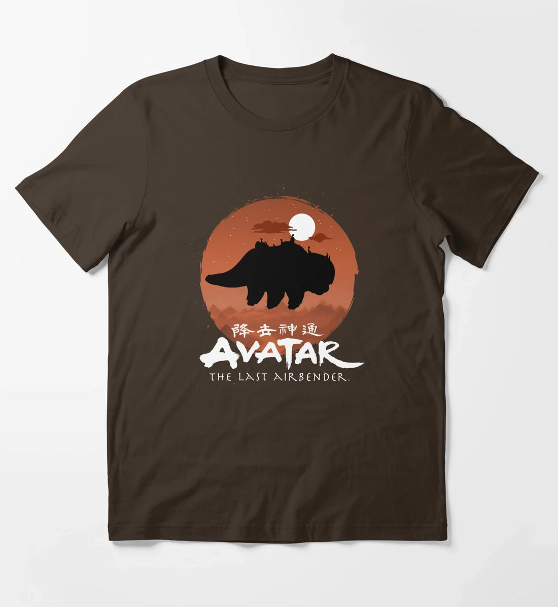 Avatar The Last Airbender Halloween Team Avatar Poster T-Shirt Brown