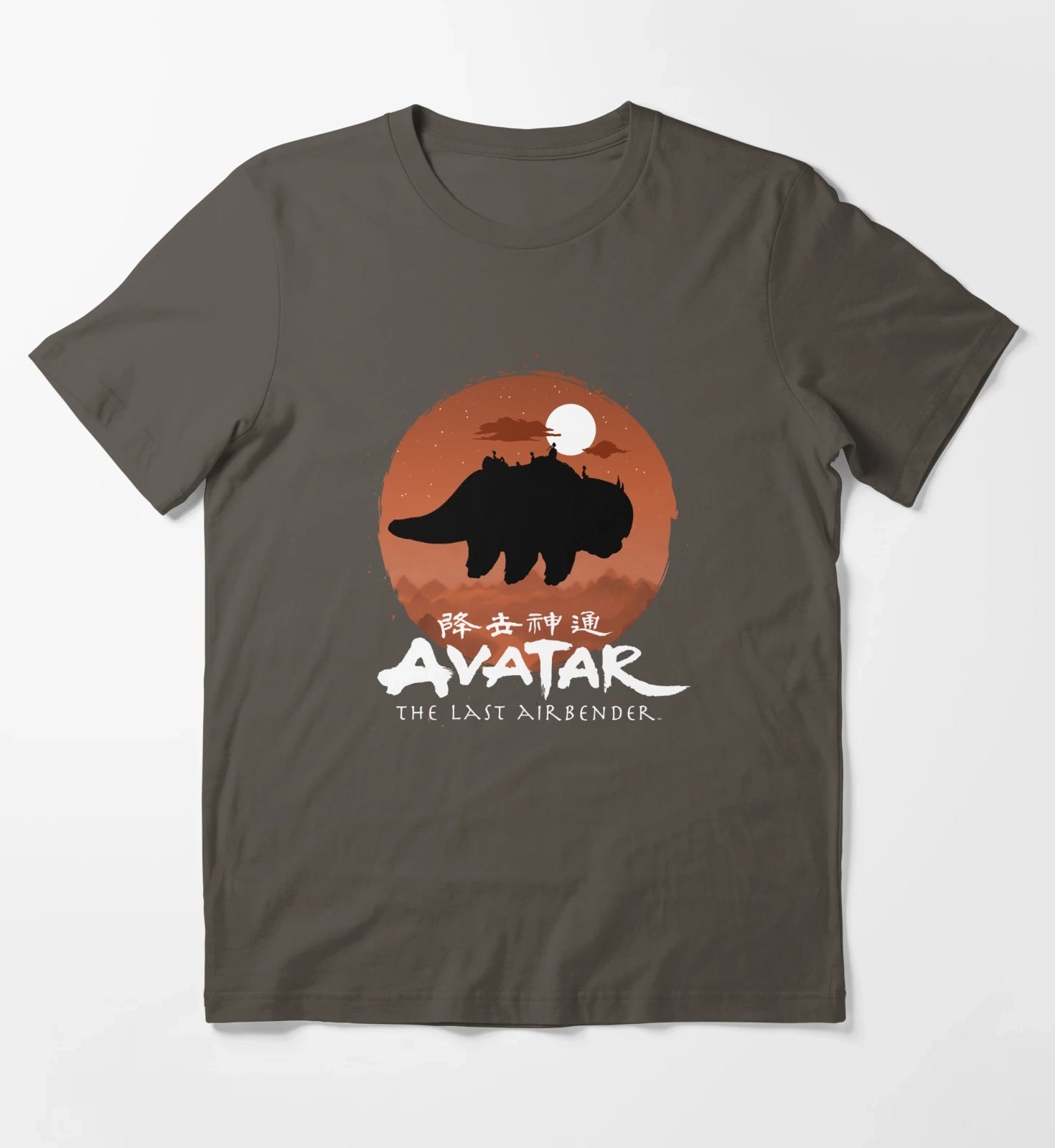 Avatar The Last Airbender Halloween Team Avatar Poster T-Shirt Dark Grey