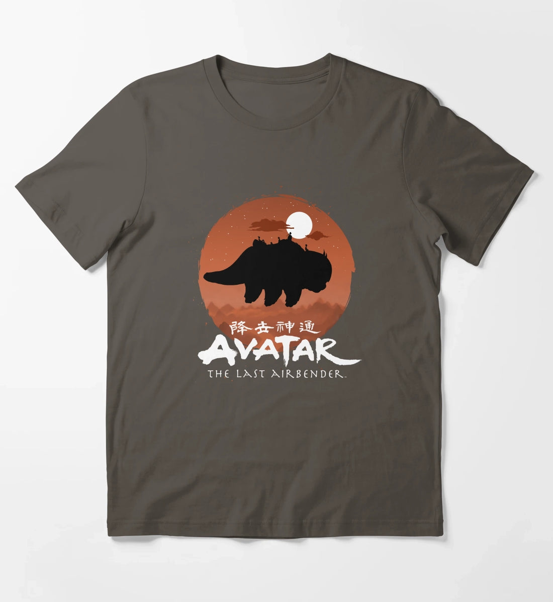 Avatar The Last Airbender Halloween Team Avatar Poster T-Shirt Dark Grey