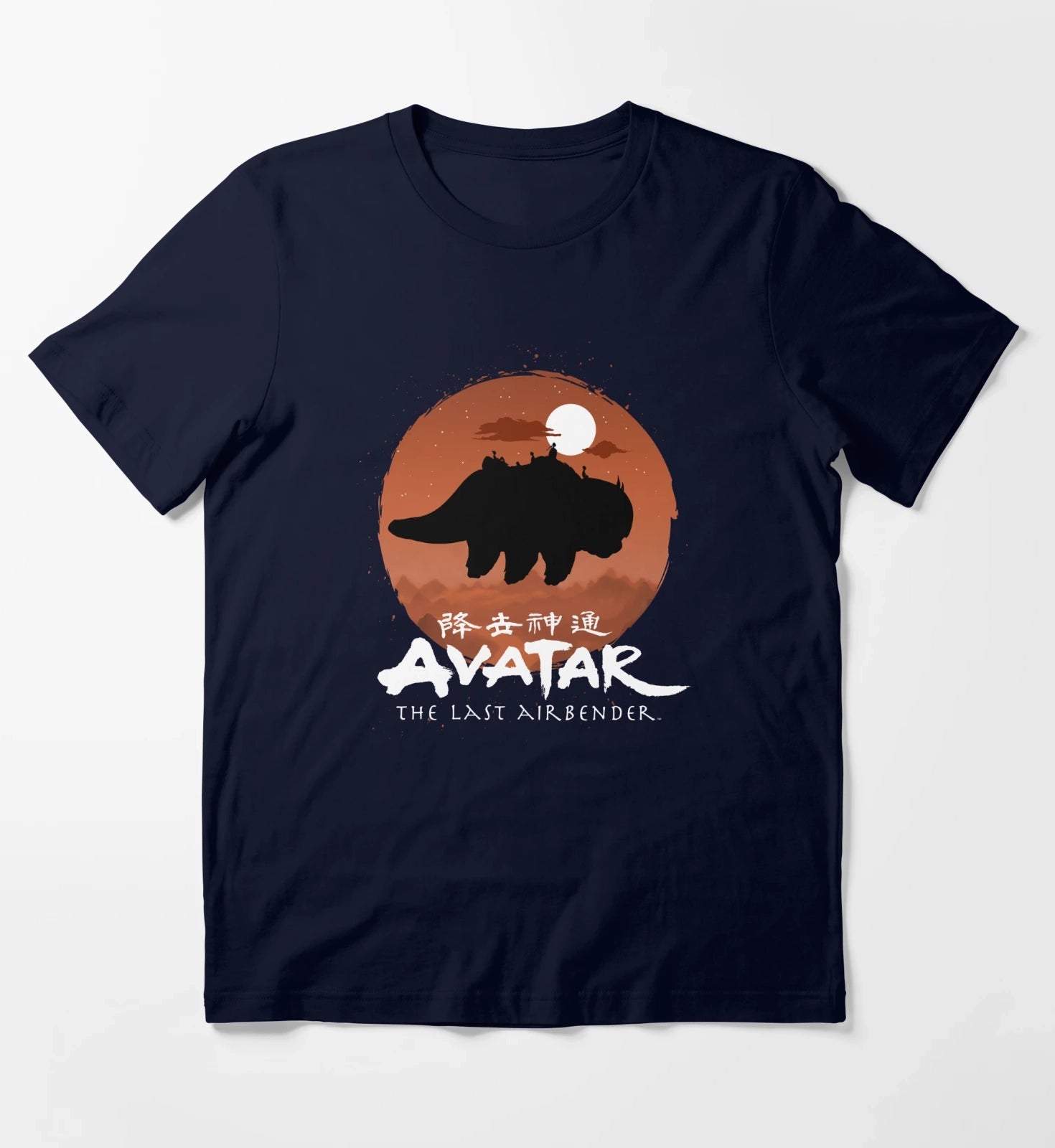 Avatar The Last Airbender Halloween Team Avatar Poster T-Shirt Navy