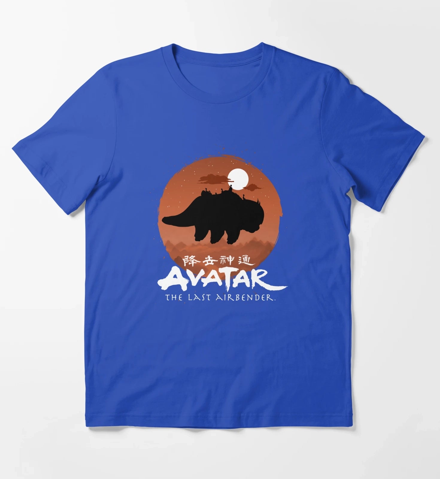 Avatar The Last Airbender Halloween Team Avatar Poster T-Shirt Blue