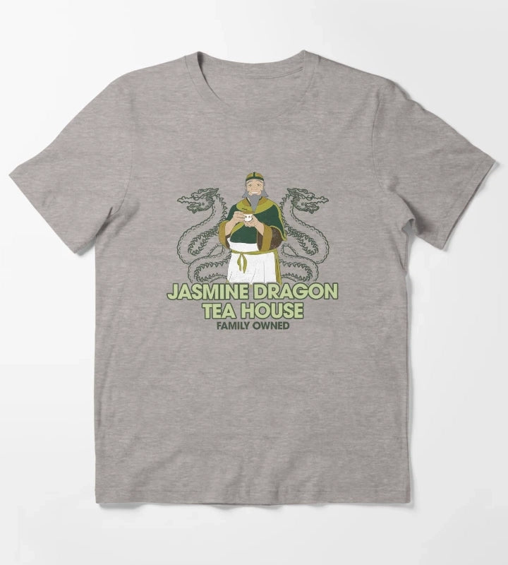 Avatar The Last Airbender Iroh Tea House T-Shirt Heather Grey