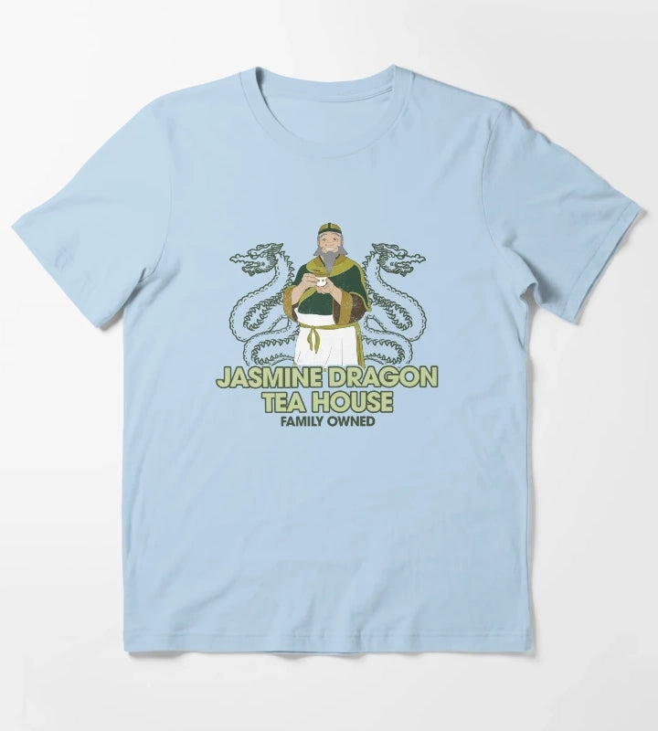Avatar The Last Airbender Iroh Tea House T-Shirt Sky Blue