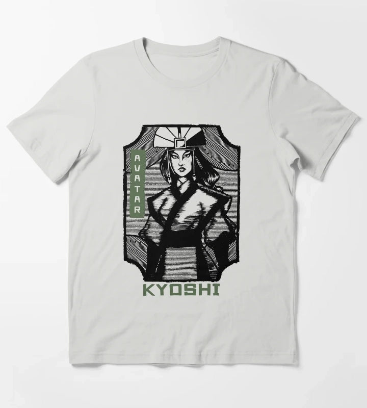 Avatar The Last Airbender Kyoshi Earth Kingdom Avatar T-Shirt Light Grey