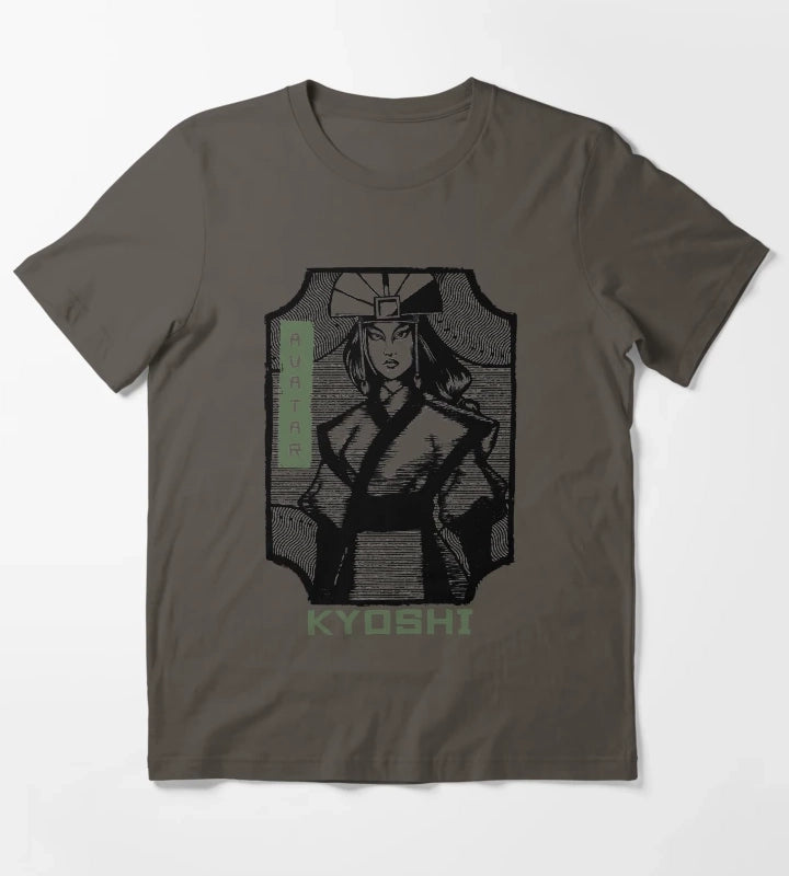 Avatar The Last Airbender Kyoshi Earth Kingdom Avatar T-Shirt Dark Grey