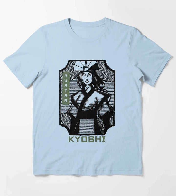 Avatar The Last Airbender Kyoshi Earth Kingdom Avatar T-Shirt Sky Blue