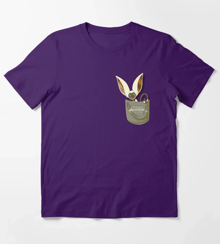 Avatar The Last Airbender Momo Pocket T-Shirt Purple