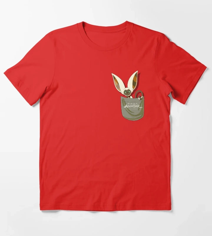 Avatar The Last Airbender Momo Pocket T-Shirt Red