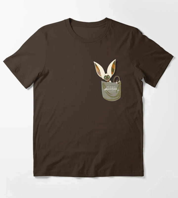 Avatar The Last Airbender Momo Pocket T-Shirt Brown