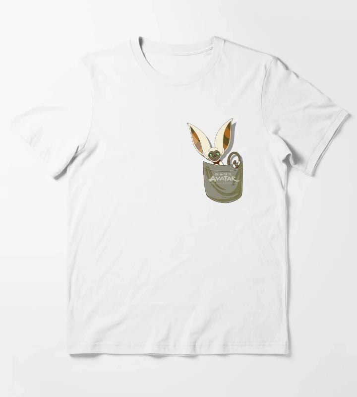Avatar The Last Airbender Momo Pocket T-Shirt White