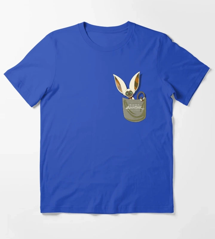 Avatar The Last Airbender Momo Pocket T-Shirt Blue