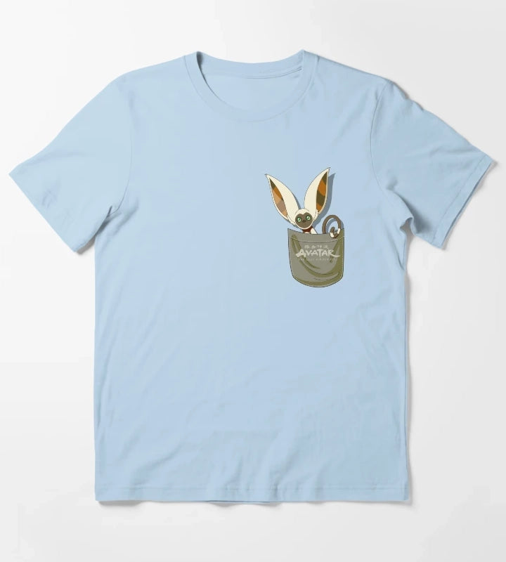 Avatar The Last Airbender Momo Pocket T-Shirt Sky Blue